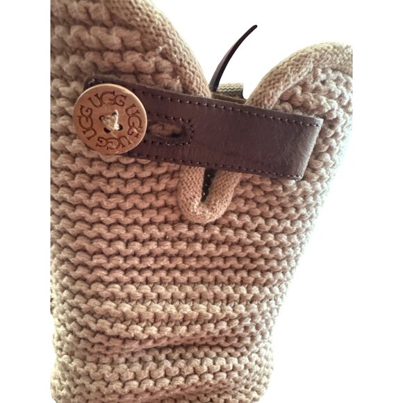 UGG womens Tan Knit Classic Cardy Suede Boots Size 8 SKU8113 - Picture 4 of 11